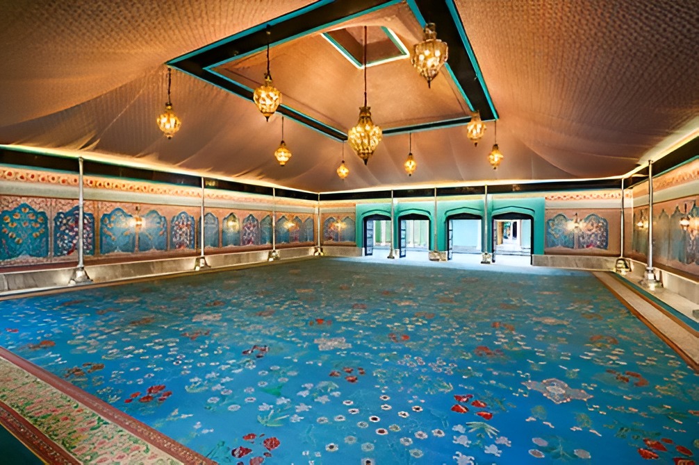 Poolside Mehendi Setup at Fairmont Jaipur